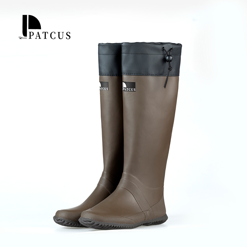 Men fashion latex boots